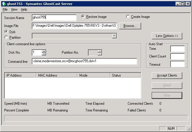 GhostCast Server Console